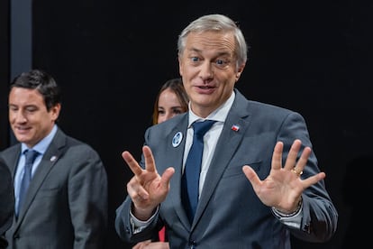 José Antonio Kast durante el debate rumbo a las elecciones del 16 de noviembre.