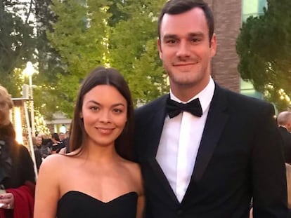 Cooper Hefner y Scarlett Bryne, en una imagen de Instagram. 