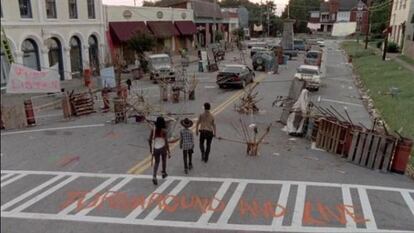 Imagen del capítulo 'Clear' de 'The Walking Dead', grabado en Grantville.