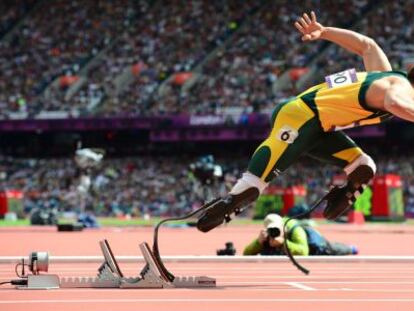 Pistorius, en la prueba de 400m.