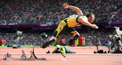 Pistorius, en la prueba de 400m.