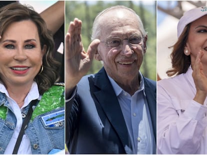 Sandra Torres, Edmond Mulet y Zury Ríos, candidatos a la presidencia de Guatemala.
