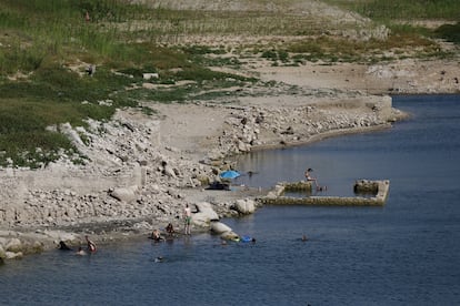 El embalse de Darnius Boadella, en Girona, este miércoles.