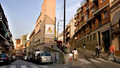 El barri del Guinardó de Barcelona.