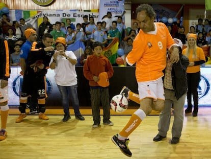 El candidato argentino Daniel Scioli