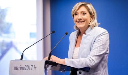 La l&iacute;der del Frente Nacional, Marine Le Pen.