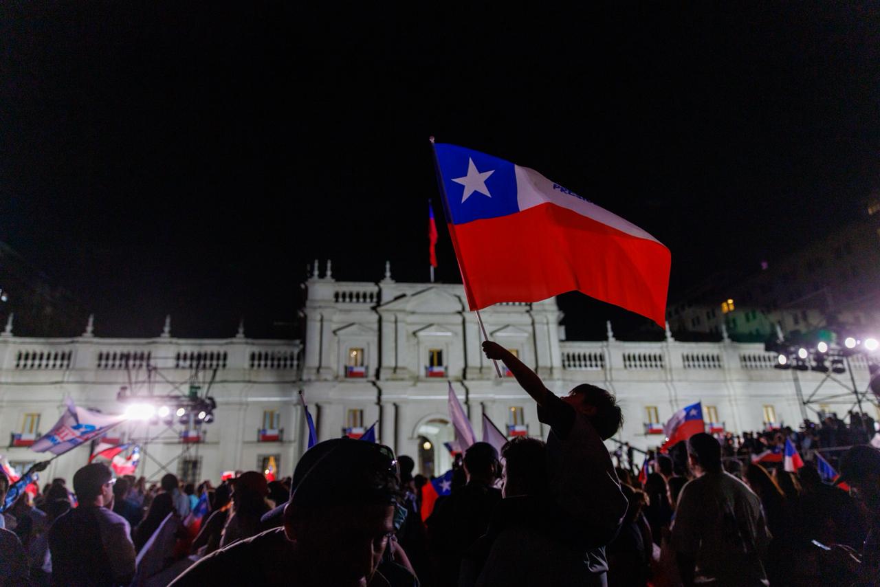 El Palacio de La Moneda en Santiago, Chile.