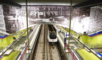 Una estación del metro de Madrid, en una imagen de archivo.