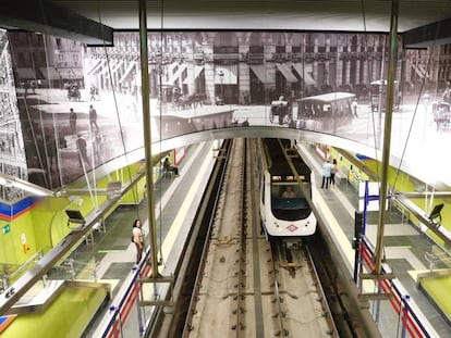 Una estación del metro de Madrid, en una imagen de archivo.