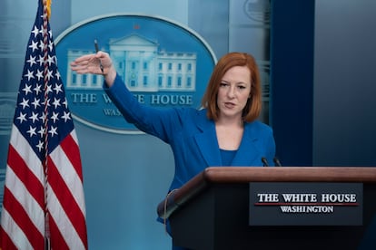 Jen Psaki en la Casa Blanca