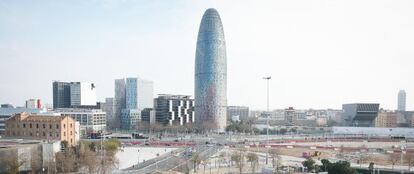 La torre Agbar, donde el grupo Grans Hyatt tiene el proyecto de reconvertirla en hotel