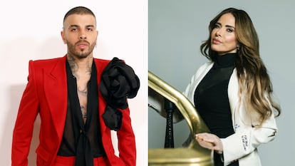 Rauw Alejandro y Gloria Trevi.