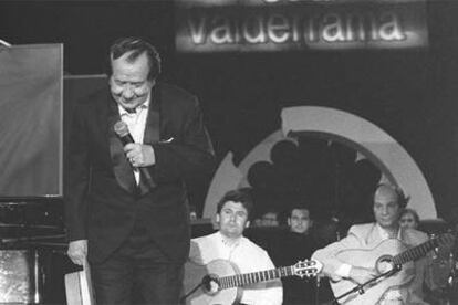 Juanito Vaderrama, durante un homenaje que le tributaron en Madrid.