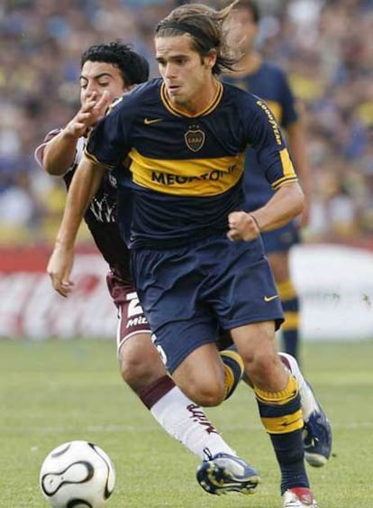 El jugador argentino Fernando Gago en un partido con el Boca Juniors.