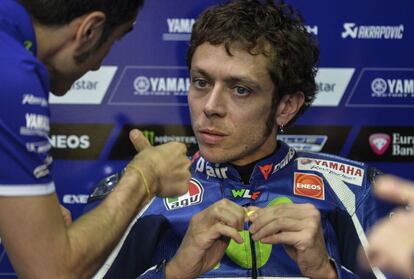 Valentino Rossi, en el circuito de Losail.