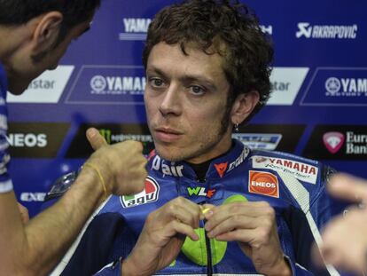 Valentino Rossi, en el circuito de Losail.