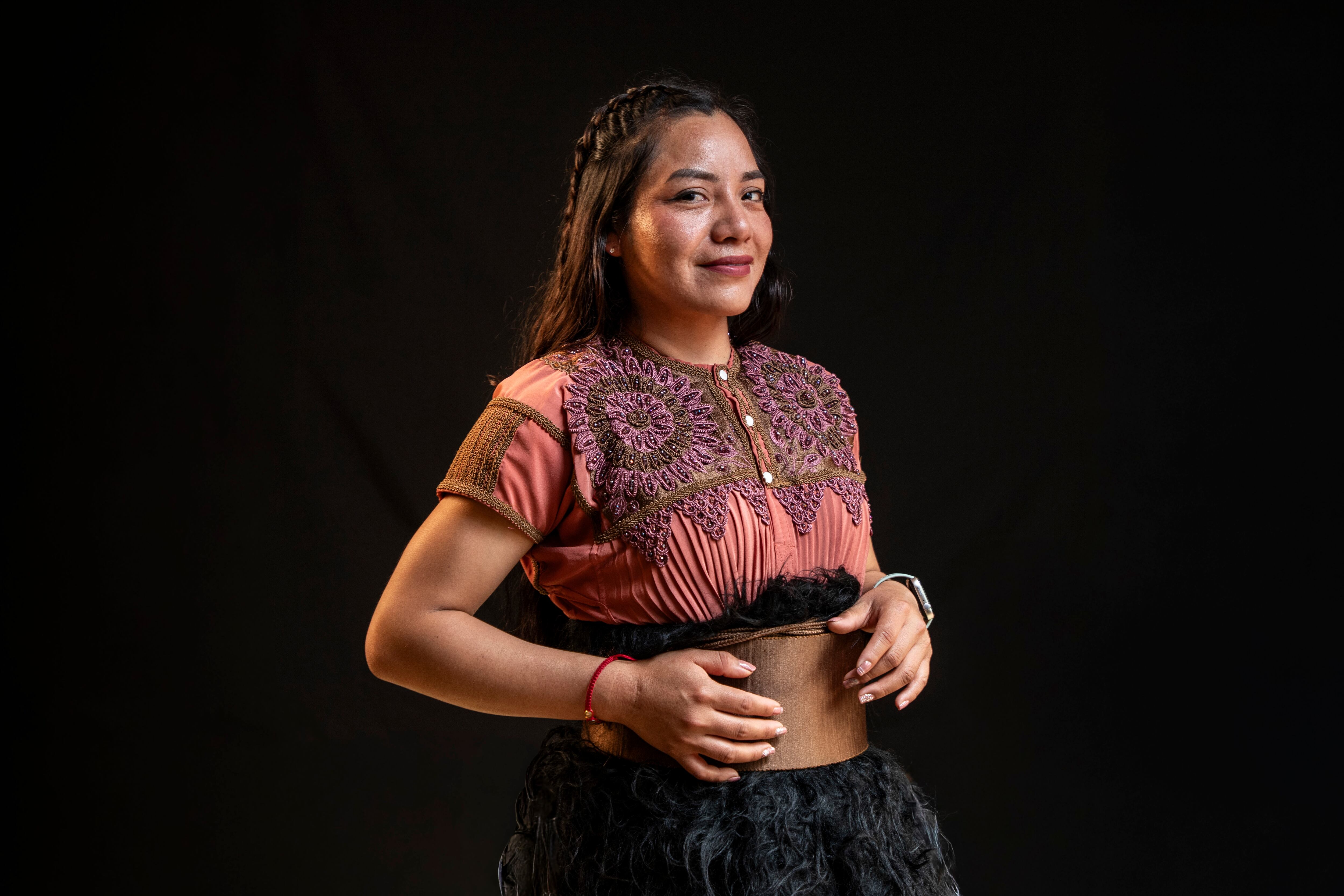 Victoria Díaz Ruiz en la FIL de Guadalajara, el 5 de diciemre.