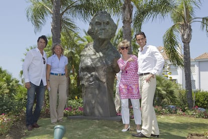 Busto del arquitecto Melvin Villarroel en Marbella.