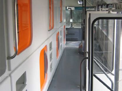 Prototipo del Durmibus (en un autobús de línea donado por la empresa municipal).