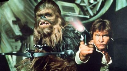 Ford y Chewbacca, en 'La guerra de las galaxias'.