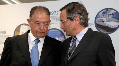 Los principales ejecutivos de Gas Natural, Salvador Gabarró (izquierda) y Rafael Vilaseca, lideraron la opa sobre Unión Fenosa, la mayor operación del mercado español en 2009.