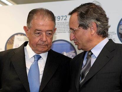 Los principales ejecutivos de Gas Natural, Salvador Gabarró (izquierda) y Rafael Vilaseca, lideraron la opa sobre Unión Fenosa, la mayor operación del mercado español en 2009.