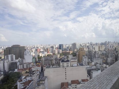 Vista do topo do edif&iacute;cio Altino Arantes, em S&atilde;o Paulo