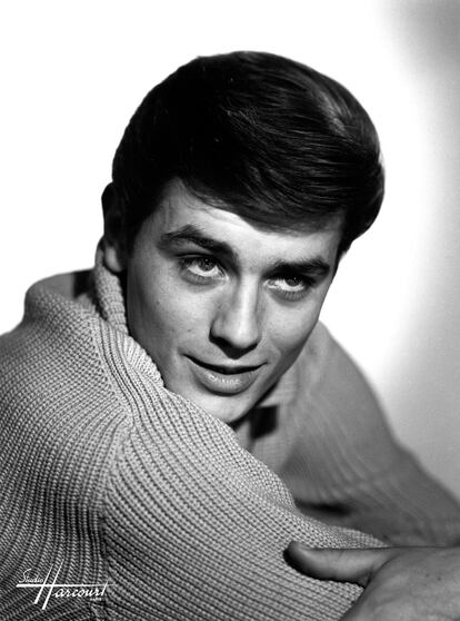 Alain Delon, retratado en 1960. 