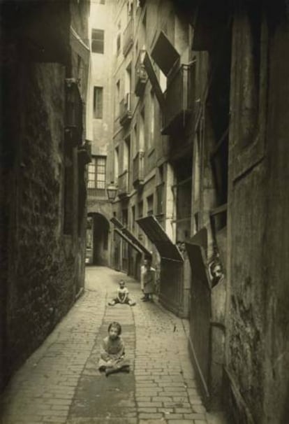 Carrer de Malla, en 1908.