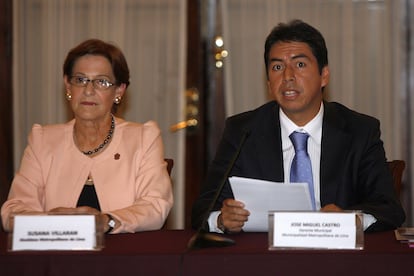 Susana Villarán y José Miguel Castro.