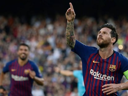 Messi marcou o primeiro gol desta edição de Champions League.