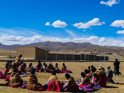 El apthapi es una celebración colectiva aymara​ en la que se comparten alimentos y saberes
 