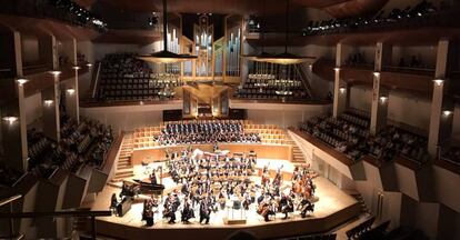 Un instante del concierto 'Playphonia' en el Auditorio Nacional.