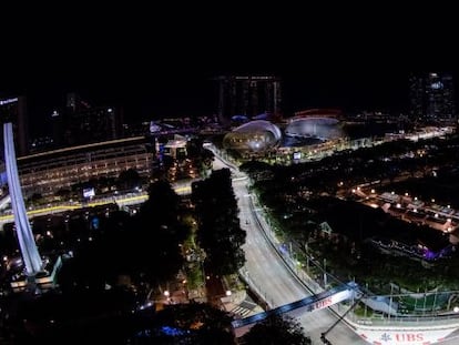 Panor&aacute;mica del circuito de Marina Bay, en Singapur.