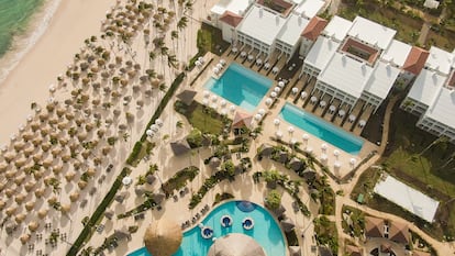 Vista desde el aire del hotel Paradisus Palma Real Golf & Spa, propiedad de Meliá en República Dominicana. CEDIDA POR LA COMPAÑÍA