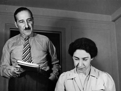 El autor austrobritánico Stefan Zweig y su mujer Lotte Altmann.