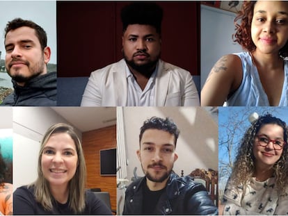 Danilo, Ricardo, Heloisa, Gabriela, Luiz, Thais e Cristiane: todos filhos orgulhosos de porteiros que conseguiram cursar uma faculdade.