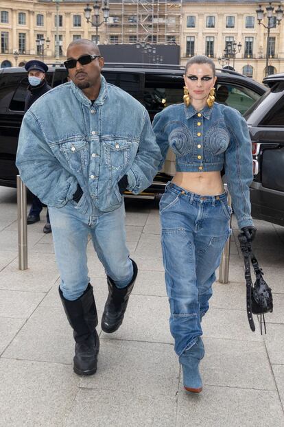 Kanye West y Julia Fox el pasado 23 de enero.