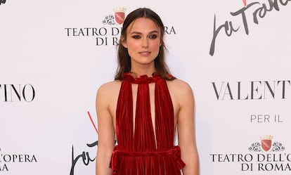 Keira Knightley, la semana pasada en Roma en el estreno de &#039;La Traviata&#039; en el Teatro Dell&#039; Opera.