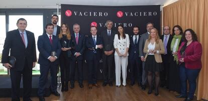 Jurado, ganadores y finalistas del I Premio Vaciero de Periodismo Jurídico y Financiero.