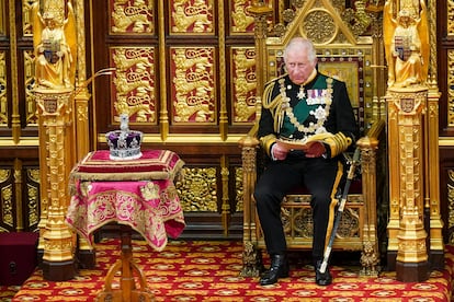 Prince Charles, Prince of Wales reads the Queen's speech