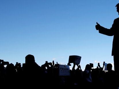 Donald Trump, el martes en un m&iacute;tin en Grand Junction (Colorado).