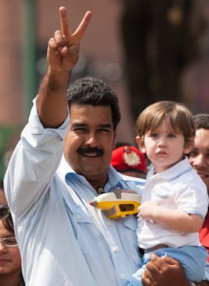 Nicolás Maduro, este domingo.