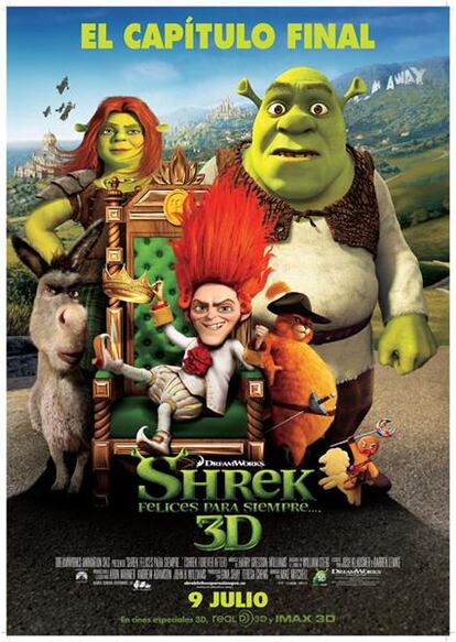 Cartel de Shrek. Felices para siempre