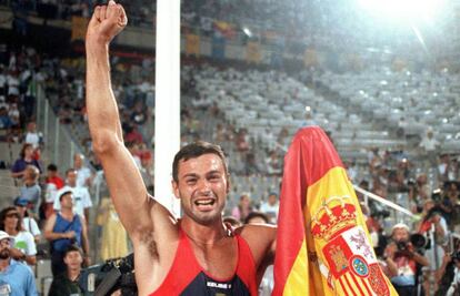Antonio Pe&ntilde;alver en los Juegos de Barcelona 1992.