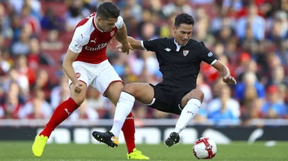 Ganso, en el amistoso del Sevilla ante el Arsenal.