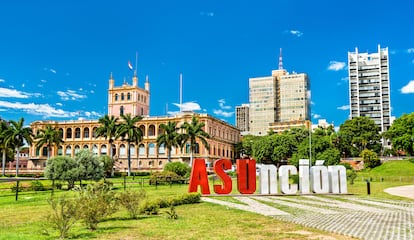 El Palacio de López, llamado oficialmente Palacio de Gobierno, en Asunción (Paraguay).