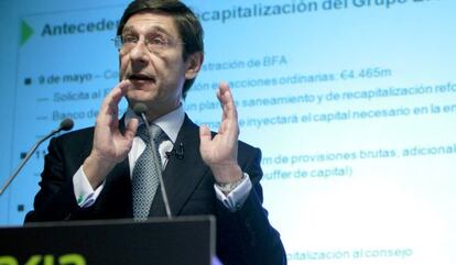 El presidente de BFA y Bankia, Jose Ignacio Goirigolzarri.