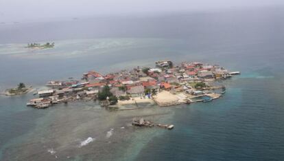 As ilhas panamenhas correm perigo de serem cobertas pelo mar.