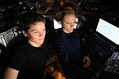 Astronauta Nichole Ayers en la ISS